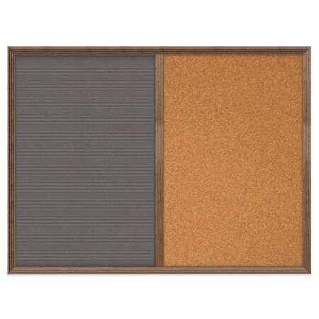 United Visual Products Slim Style Indoor Enclosed Corkboard, 12 UV500SC-WHITE-AMETHY